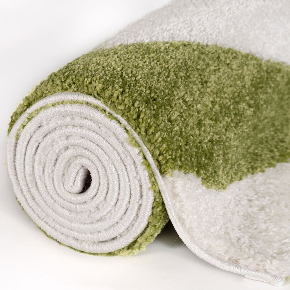 The Rugs Joli Checkered Green White Rug