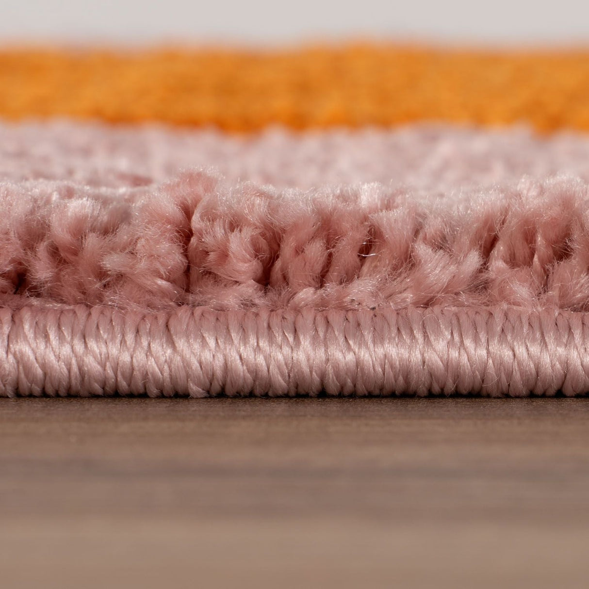 The Rugs Joli Checkered Orange Pink Rug