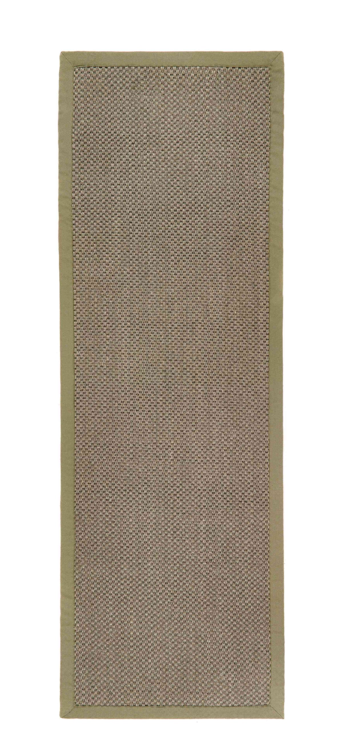 Bordered Sage Green Non-Slip Sisal Rug by The Rugs