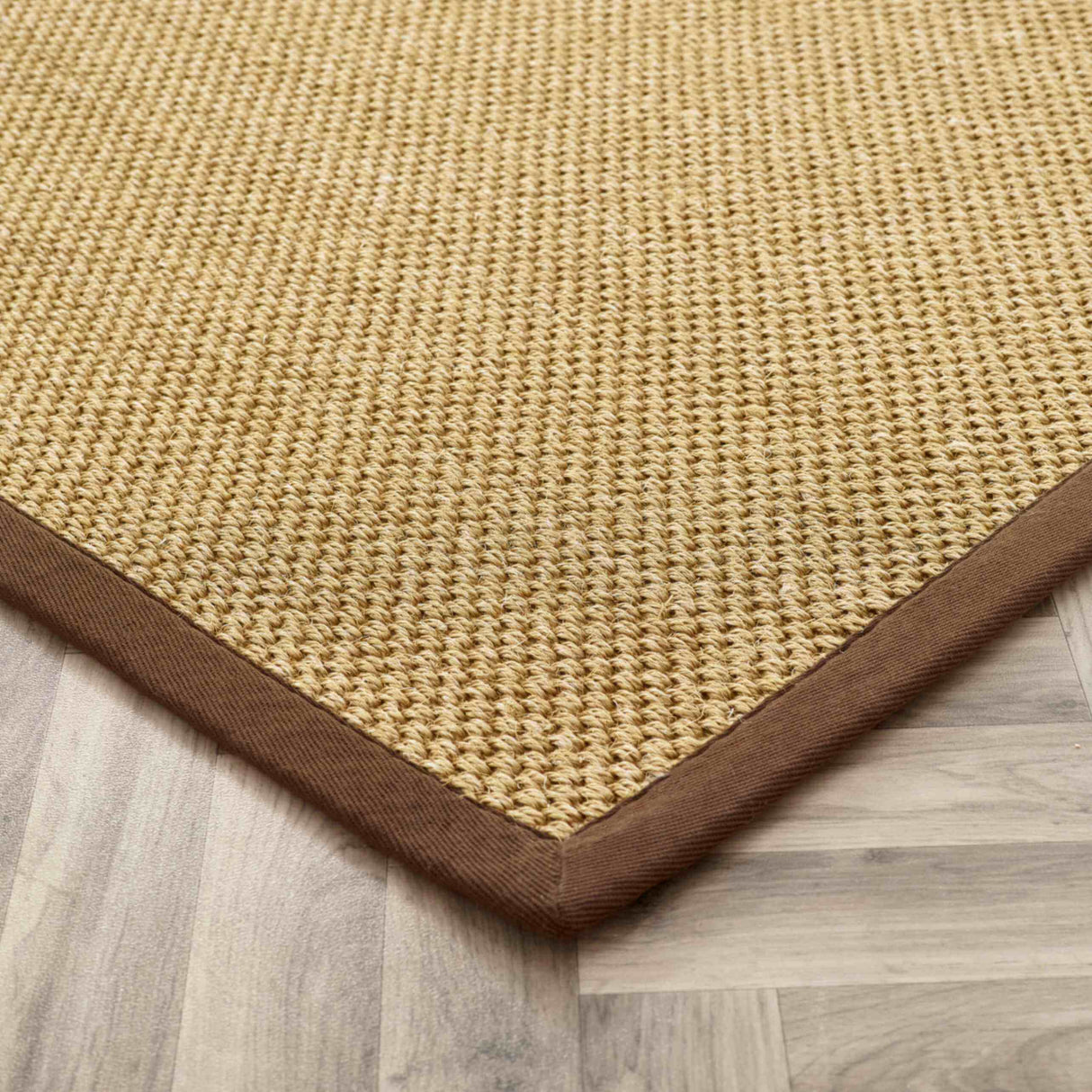 Bordered Natural Non‑Slip Sisal Rug by The Rugs