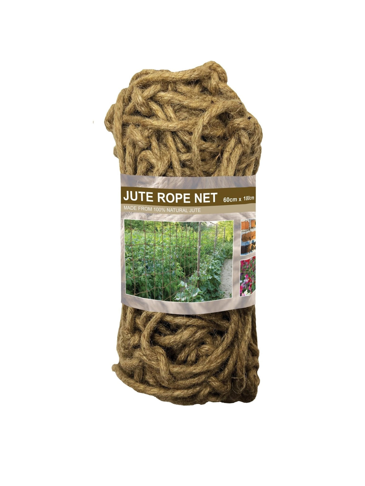 AllotMate Essentials Jute Rope Net 60 x 180cm for Climbing Plants