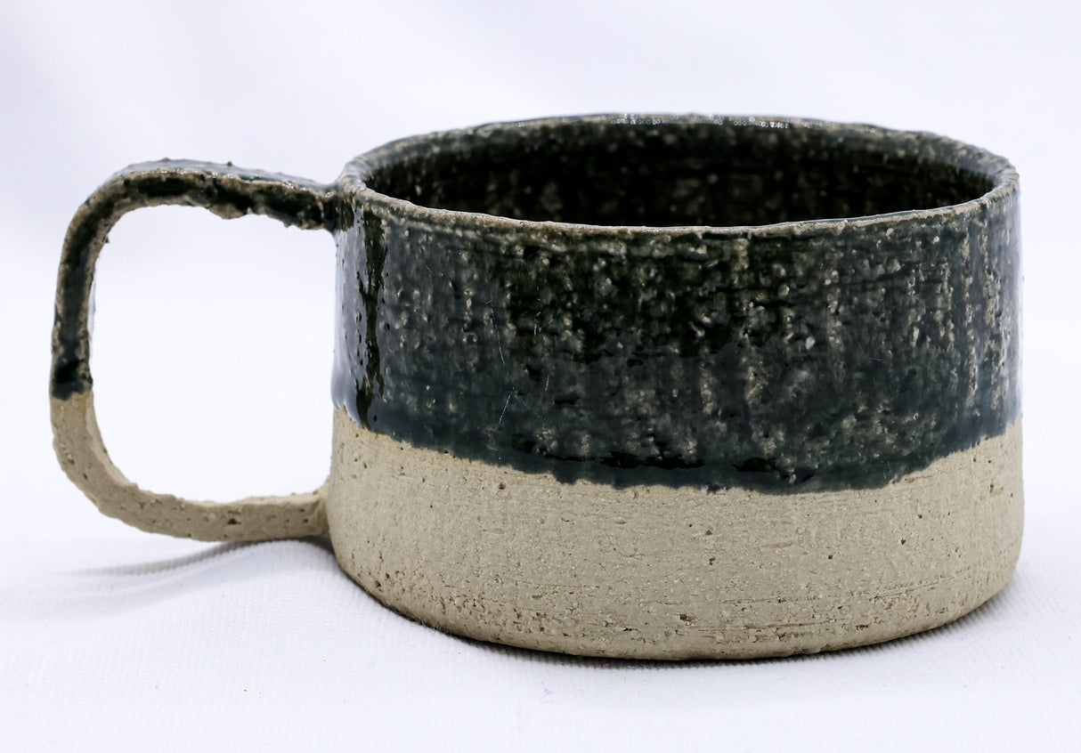 Bluverde Grande Handmade Milled Stoneware Big Ceramic Mug