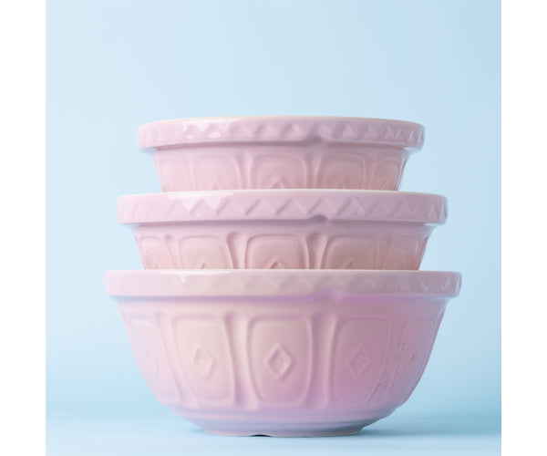 Mason Cash Colour Mix S24 Mixing Bowl, 24cm, Powder Pink
