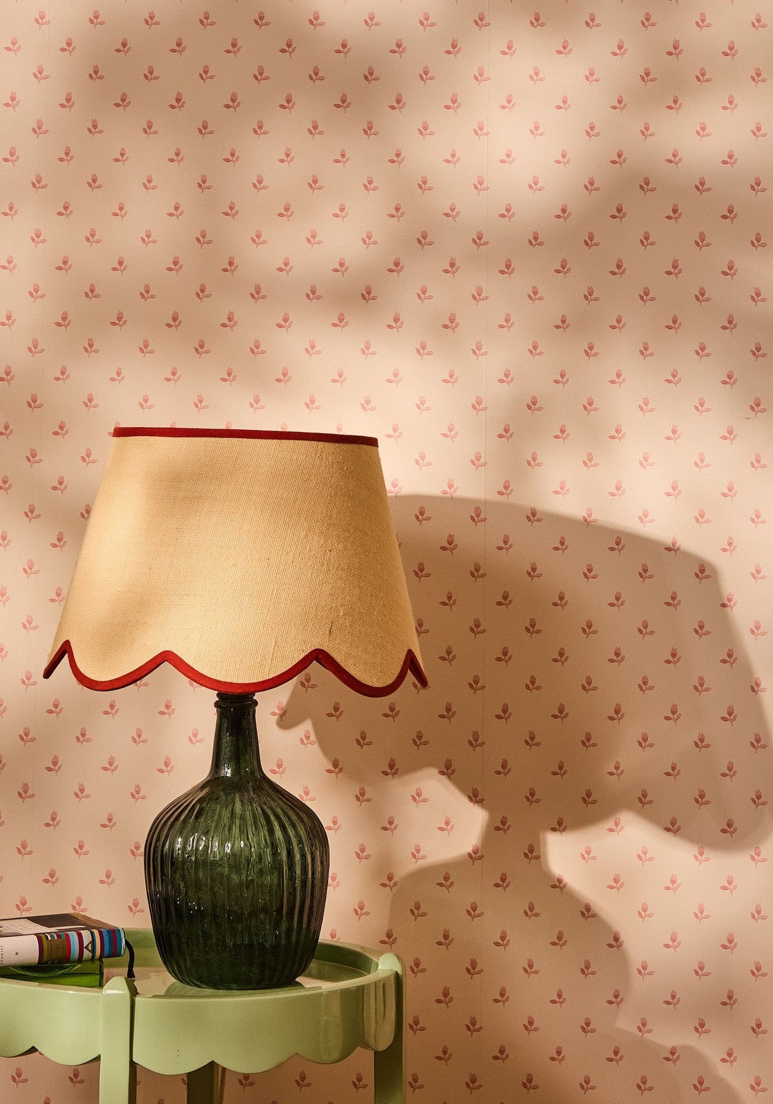 Casa by Josephine Jenno Sweet Red Trim Lampshade