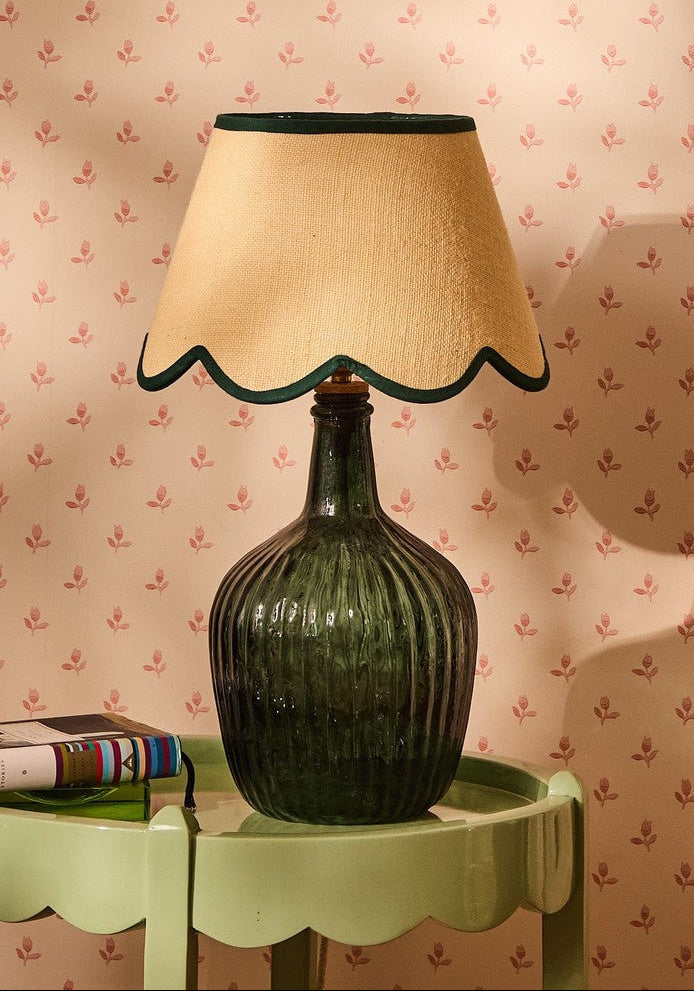 Casa by Josephine Jenno Green Petal Jute Scallop Lampshade
