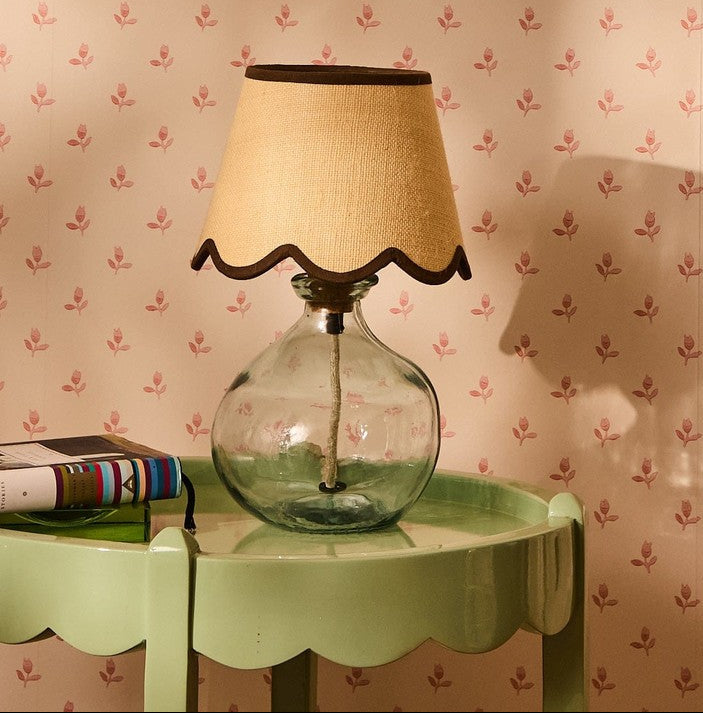 Casa by Josephine Jenno Chocolate Brown Jute Scallop Lampshade