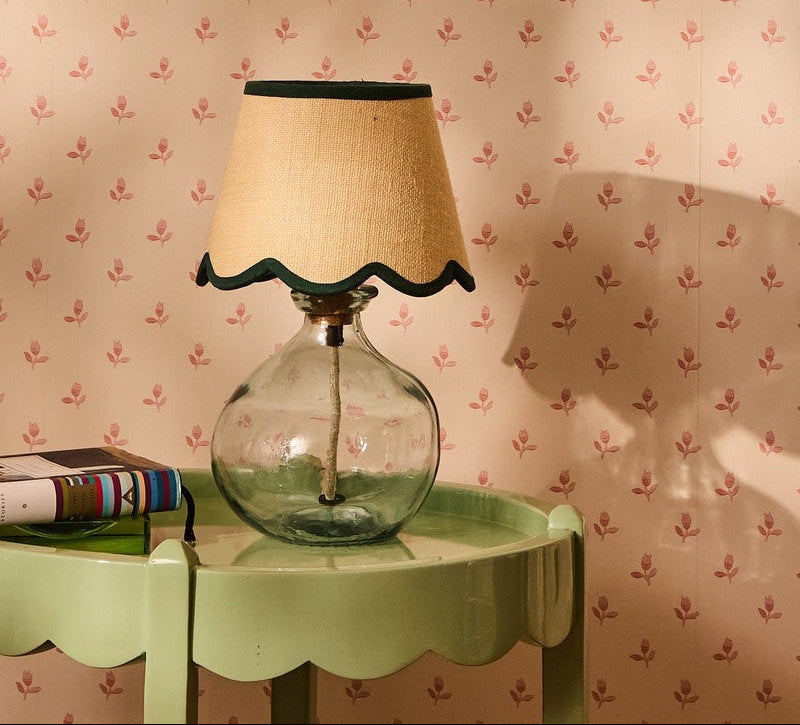 Casa by Josephine Jenno Green Petal Jute Scallop Lampshade