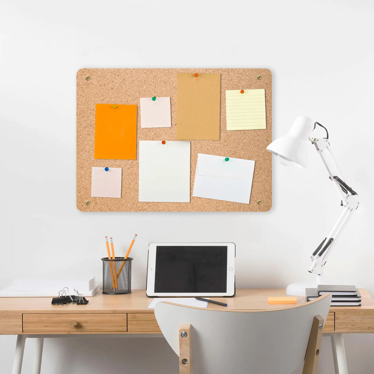 Portuguese Treasures Large Natural Cork Notice Memo Board - 600 x 450mm