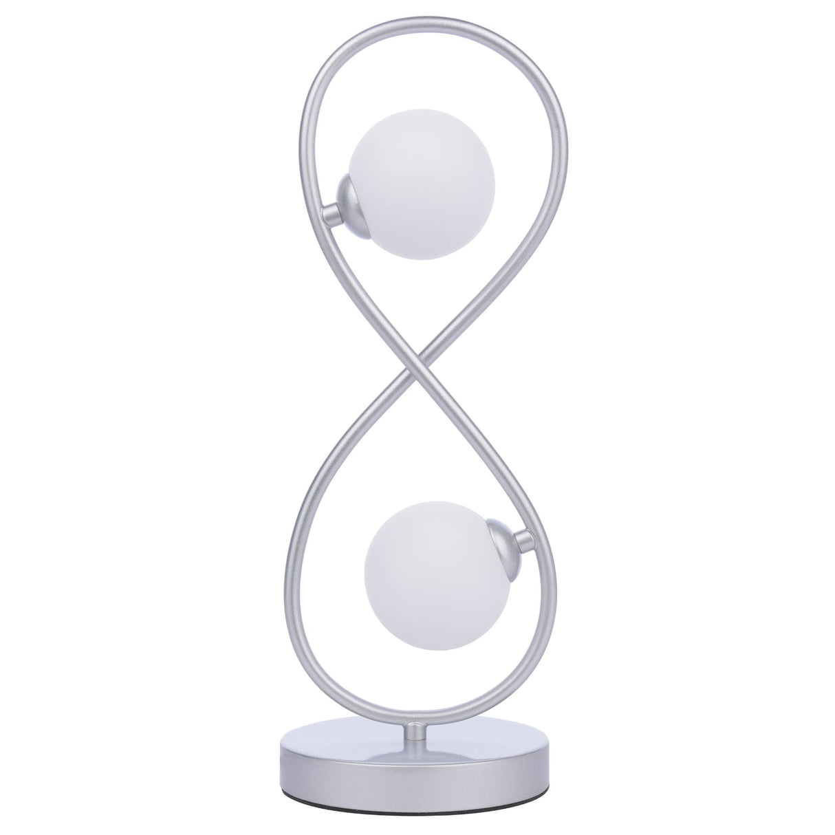 Pagazzi Lena 2 Light Matte Silver Table Lamp