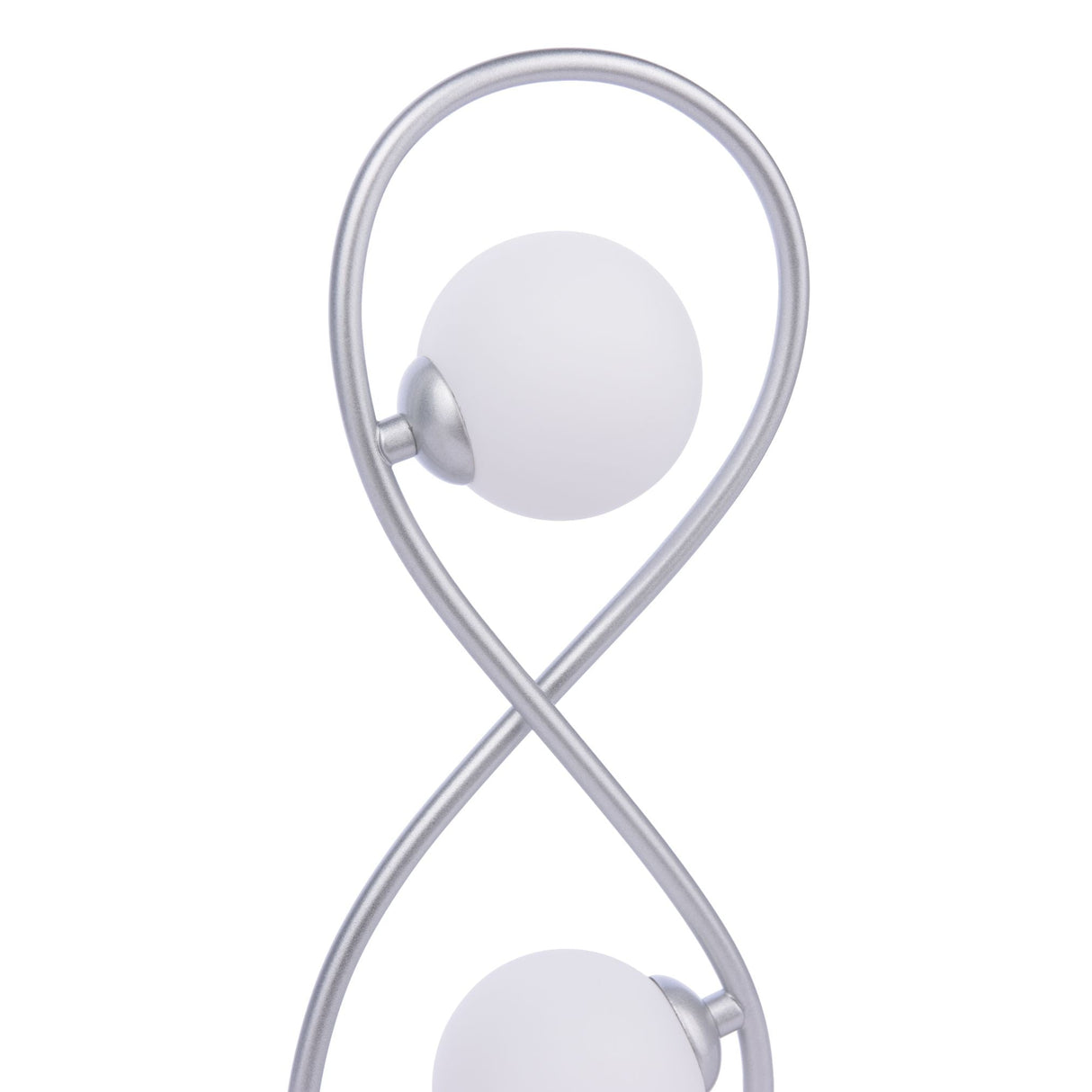 Pagazzi Lena 2 Light Matte Silver Table Lamp