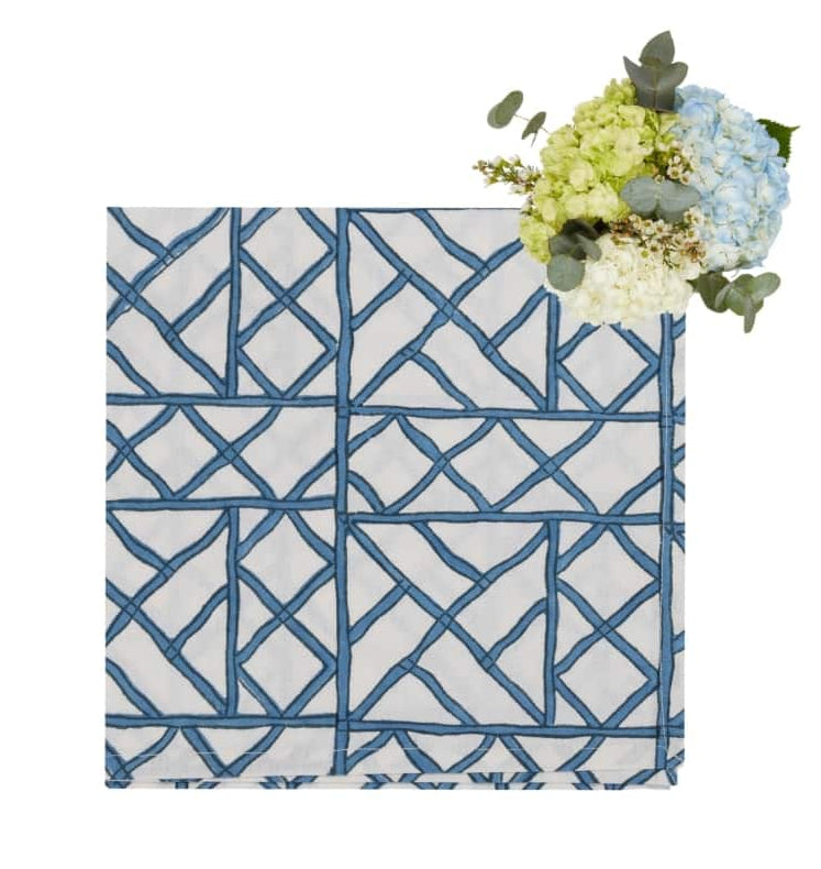 Casa by Josephine Jenno Lily’s Blue Bamboo Breeze Napkins - Set of 4