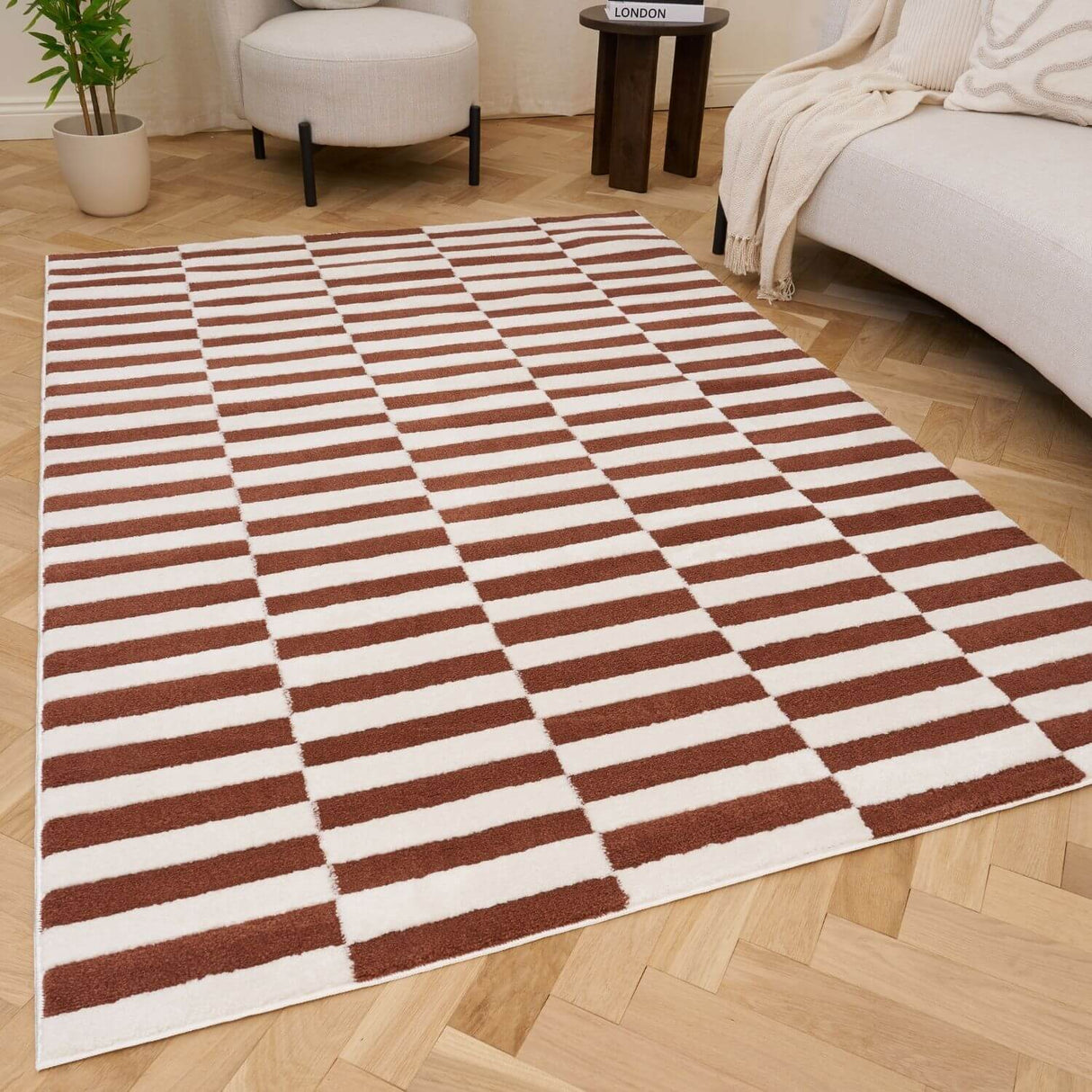 The Rugs Loft Striped Terra Rug