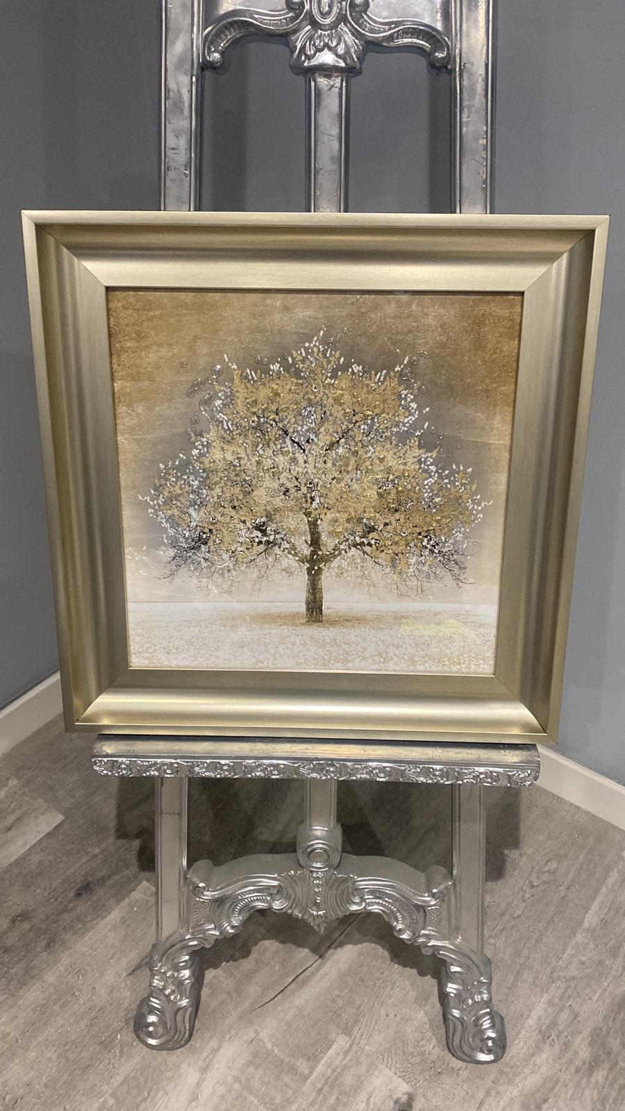 Pagazzi Gold Blossom Tree Framed Wall Art