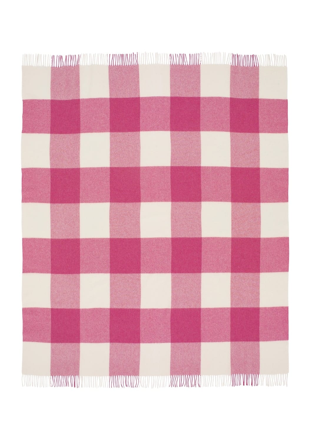 Casa by Josephine Jenno Lucy’s Raspberry Checker Throw