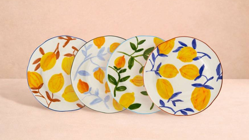 Casa by Josephine Jenno Buds in May Lunch Plates Matisse - Set of 4