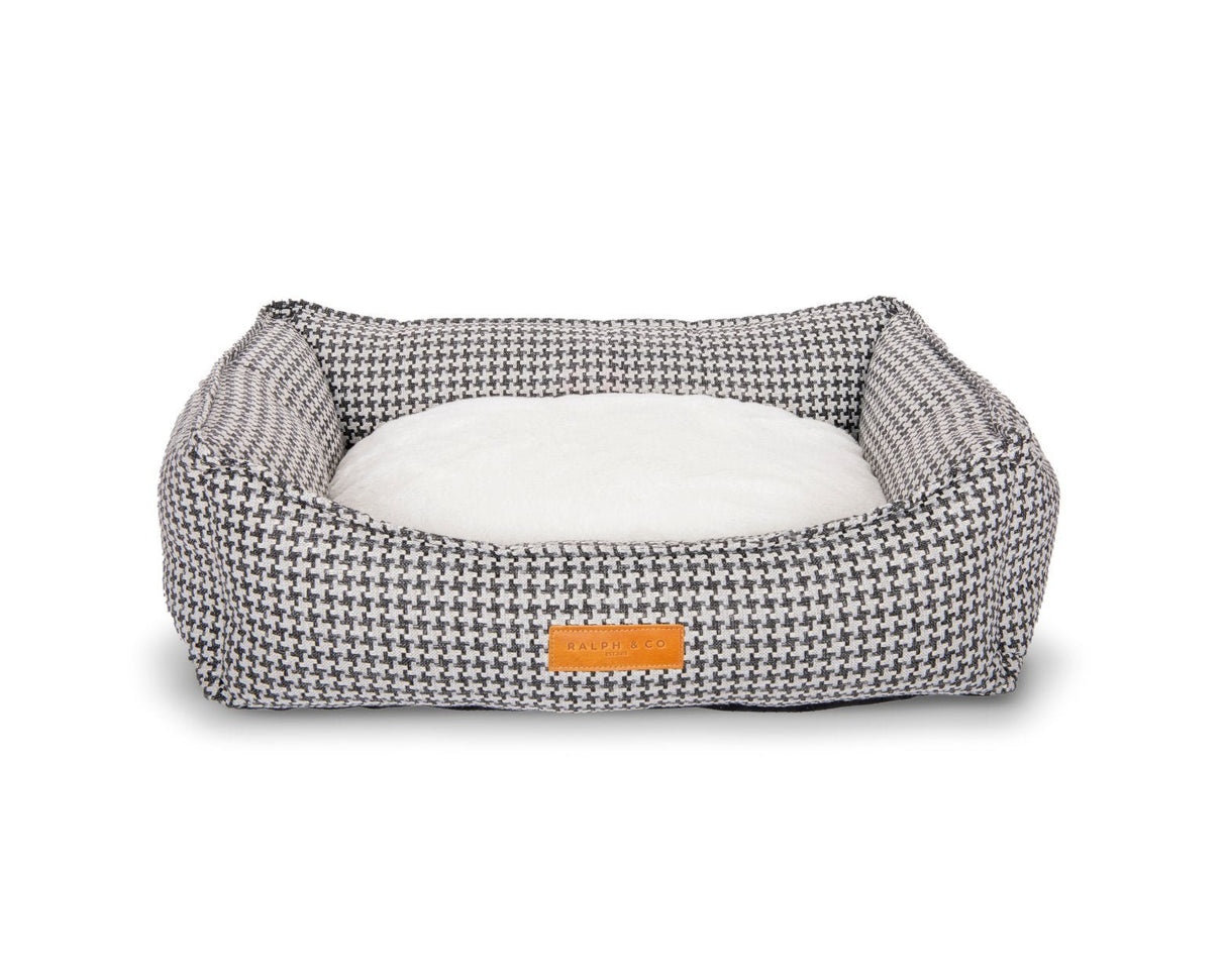 Ralph & Co Kensington Luxury Houndstooth Dog Bed