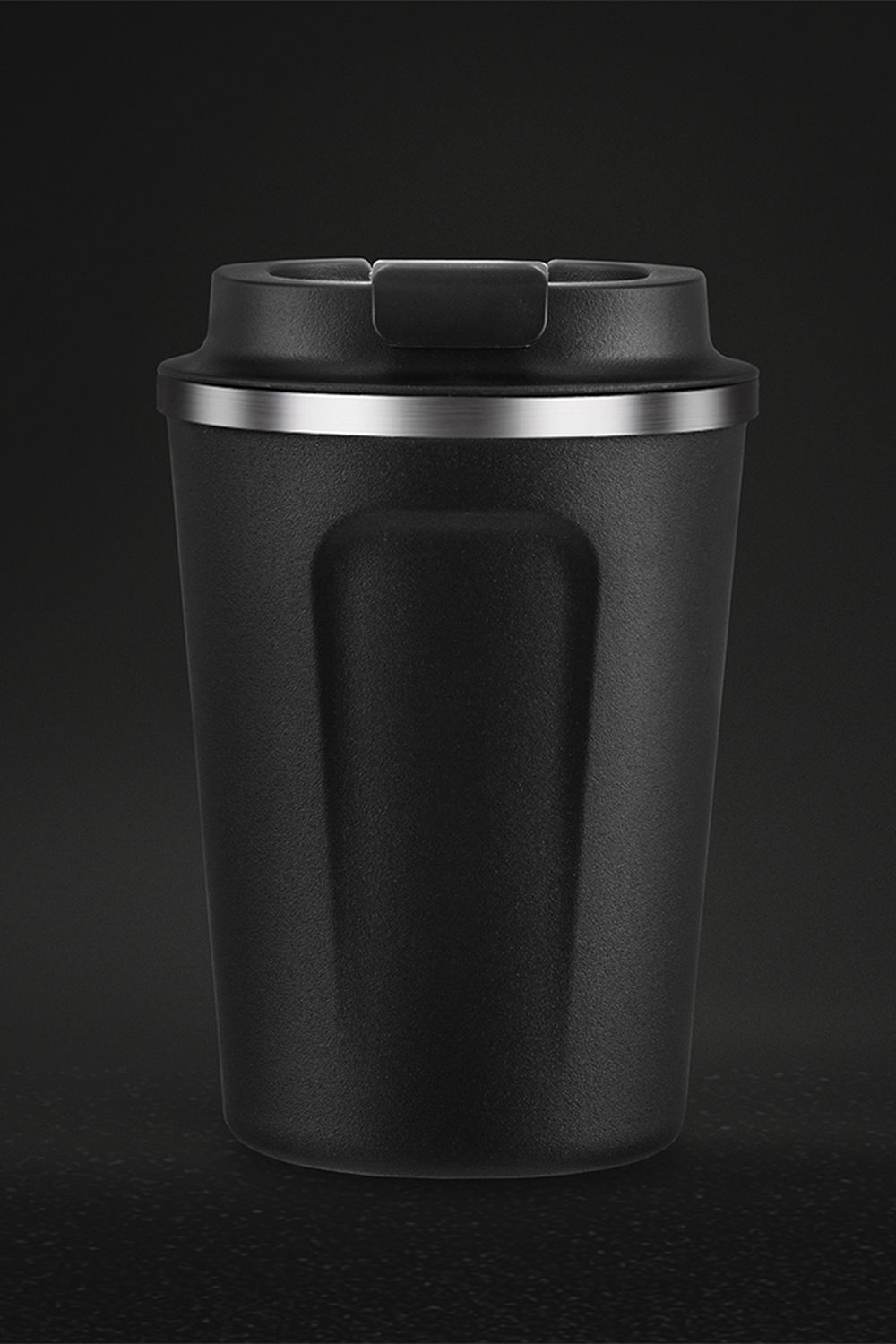 Asobu Cafe Compact Vacuum Insulated Travel Mug, 384ml, Black
