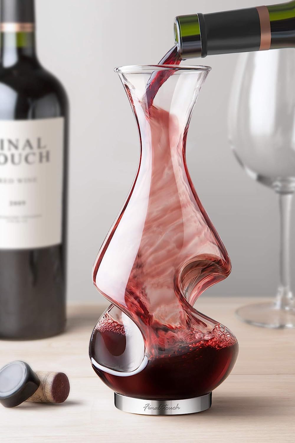 Final Touch Conundrum Wine Decanter, 375ml