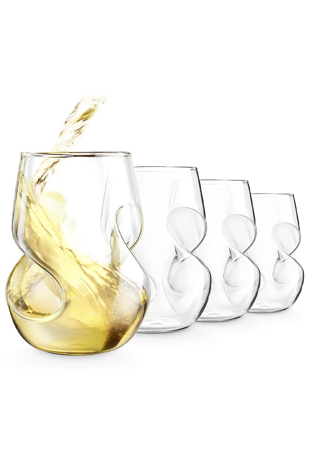 Final Touch Conundrum White Wine Glasses, Pack of 4, 266ml