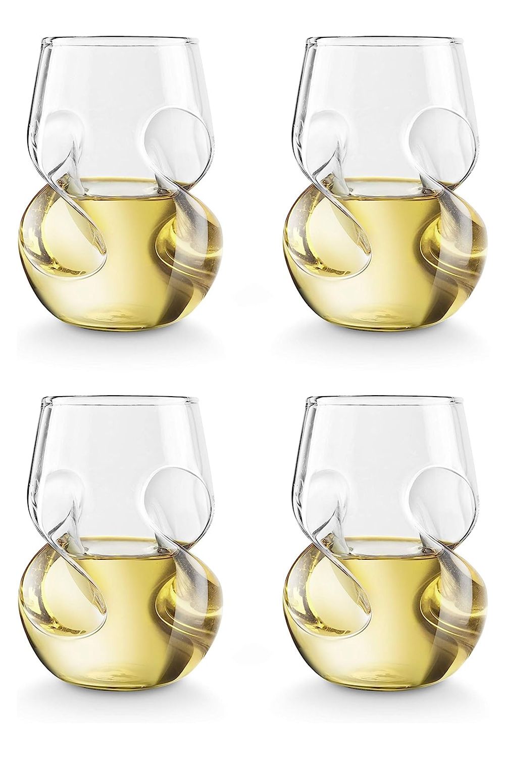 Final Touch Conundrum White Wine Glasses, Pack of 4, 266ml