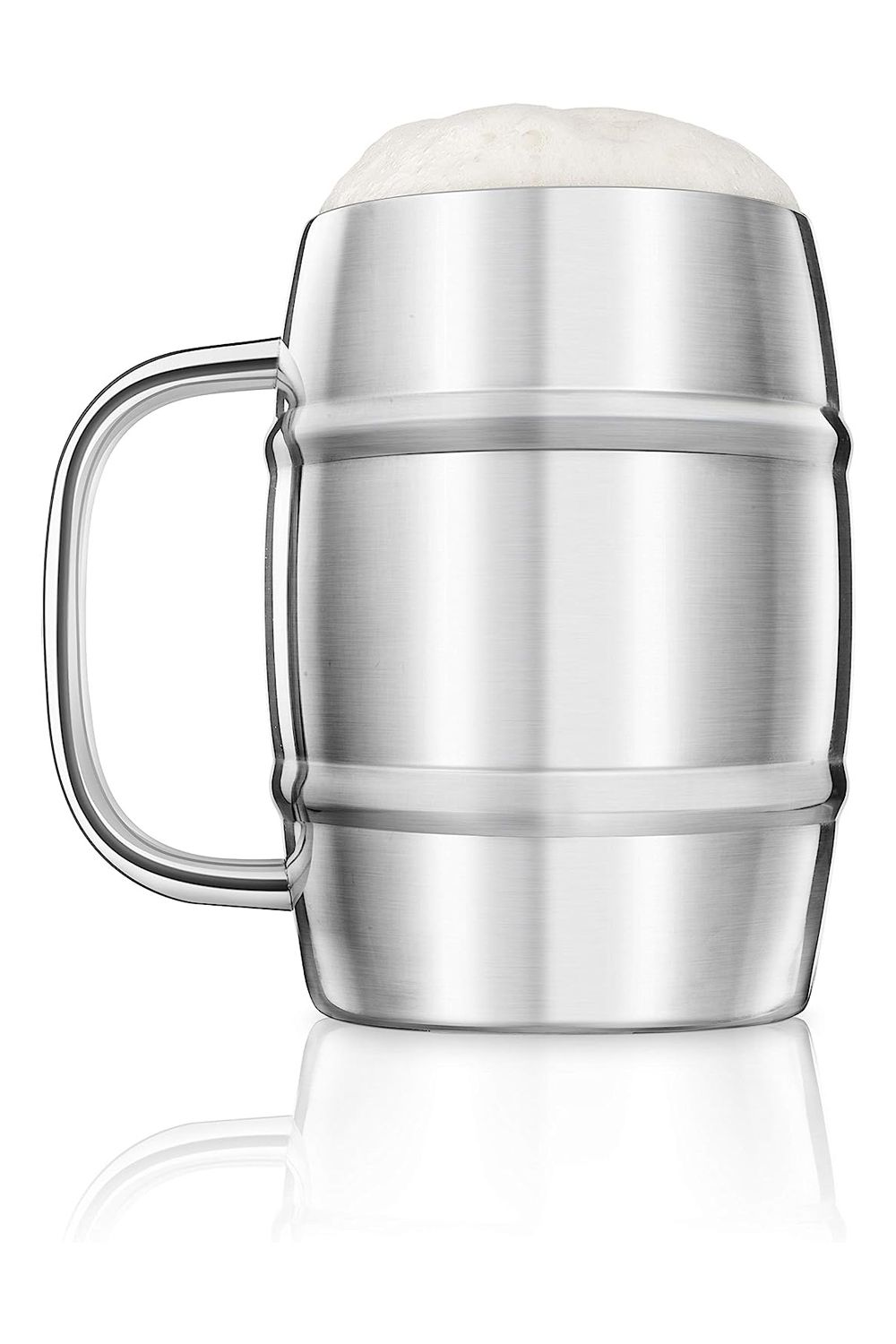 Final Touch Jumbo Double Walled Beer Keg Mug, 1 Litre