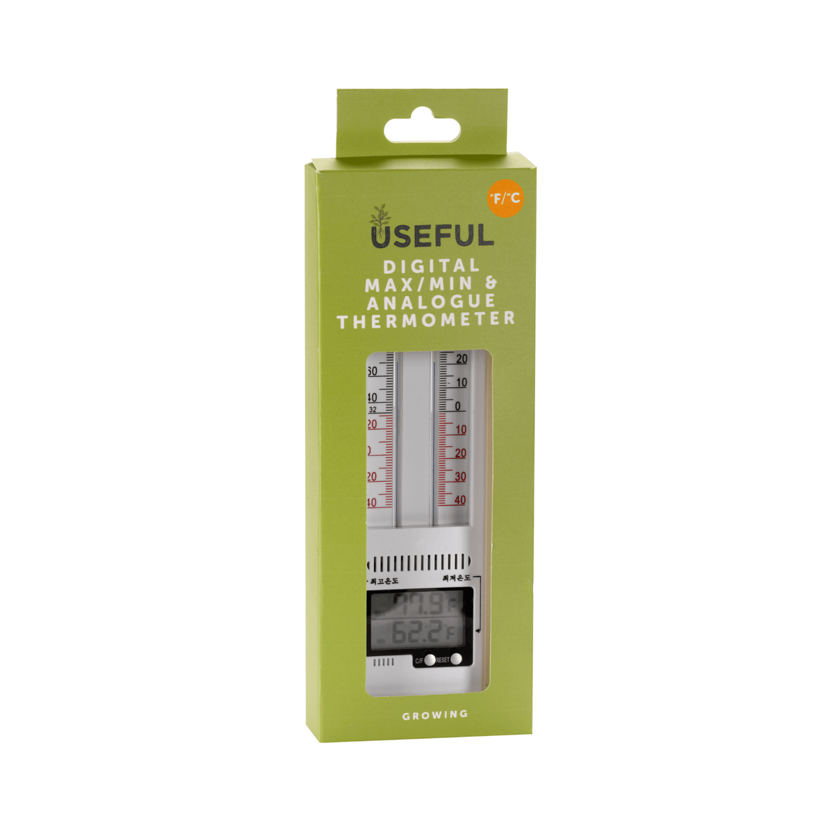 AllotMate Essentials Max Min Thermometer with Analogue Digital Display