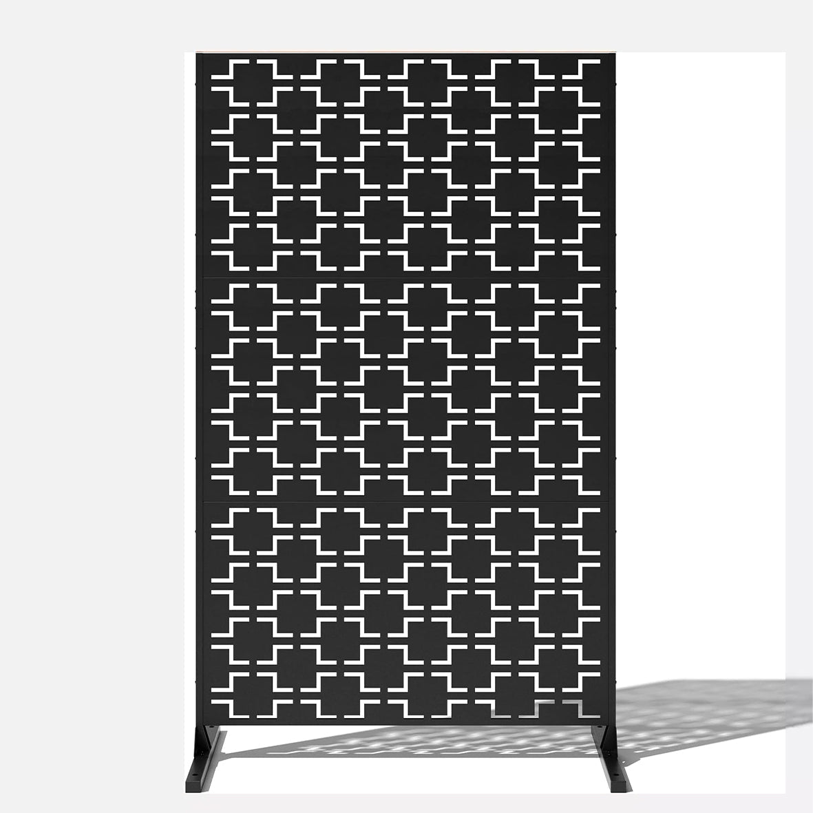 Nicoman Metal Indoor/Outdoor Privacy Screen with Stand - 120cm x 180cm