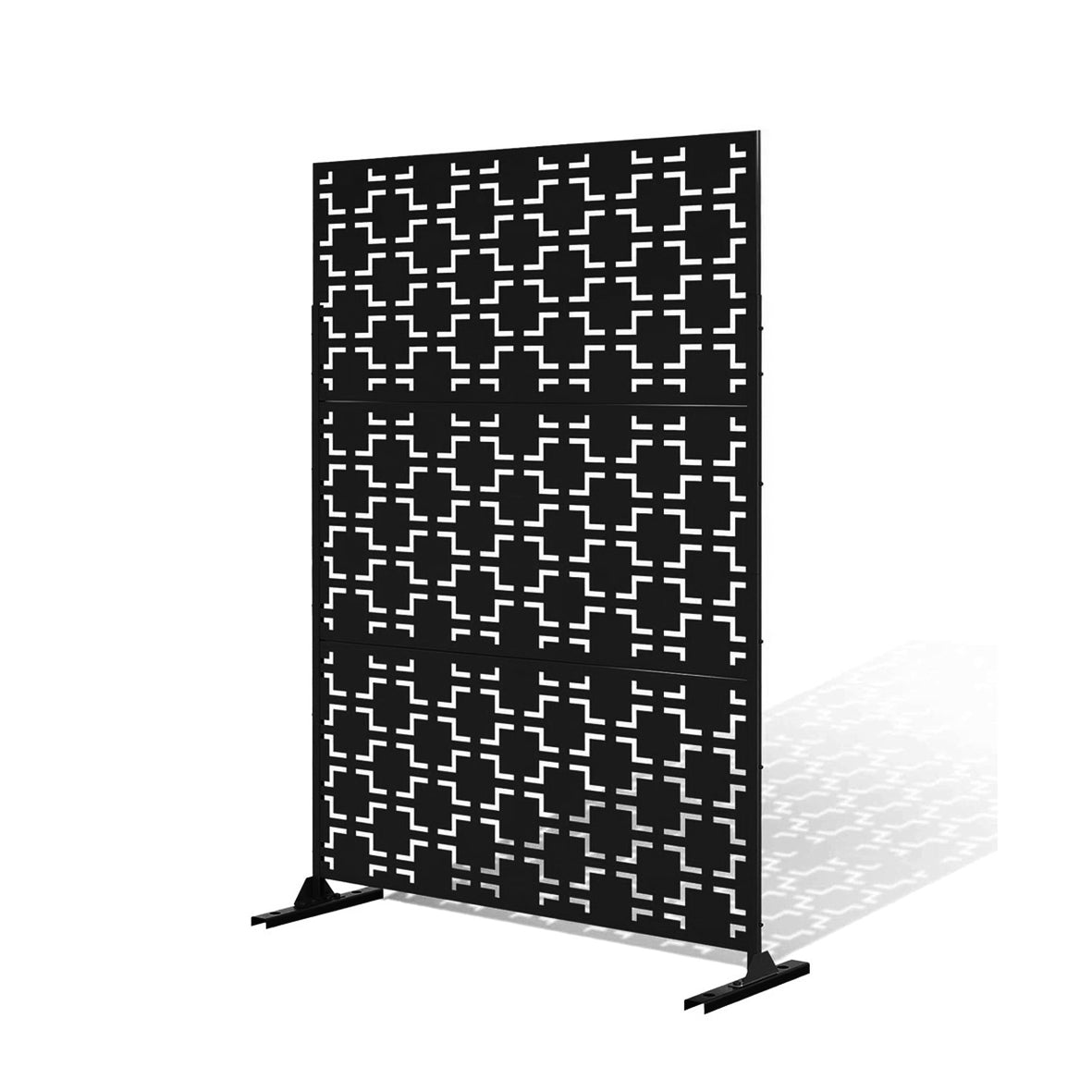 Nicoman Metal Indoor/Outdoor Privacy Screen with Stand - 120cm x 180cm