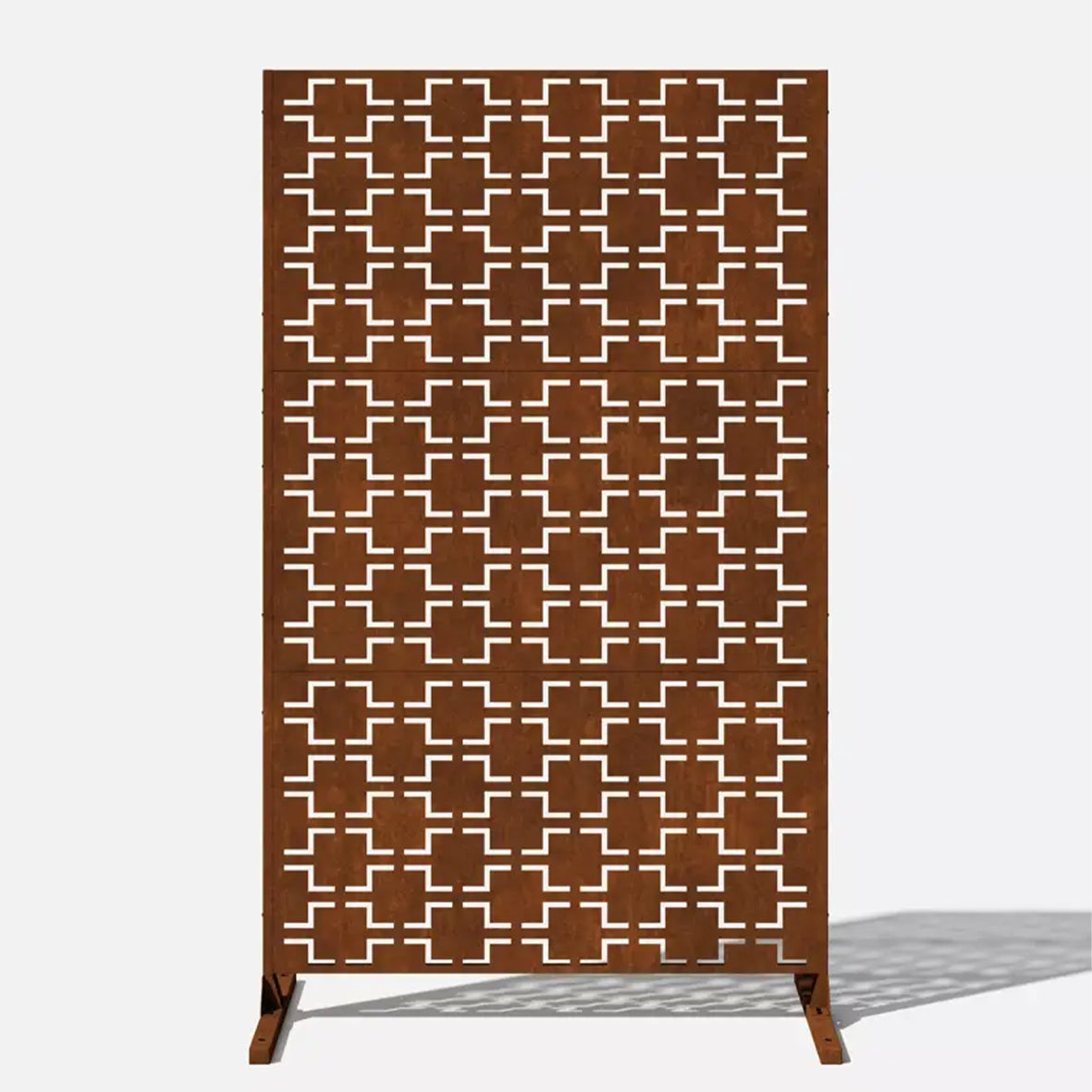 Nicoman Metal Indoor/Outdoor Privacy Screen with Stand - 120cm x 180cm