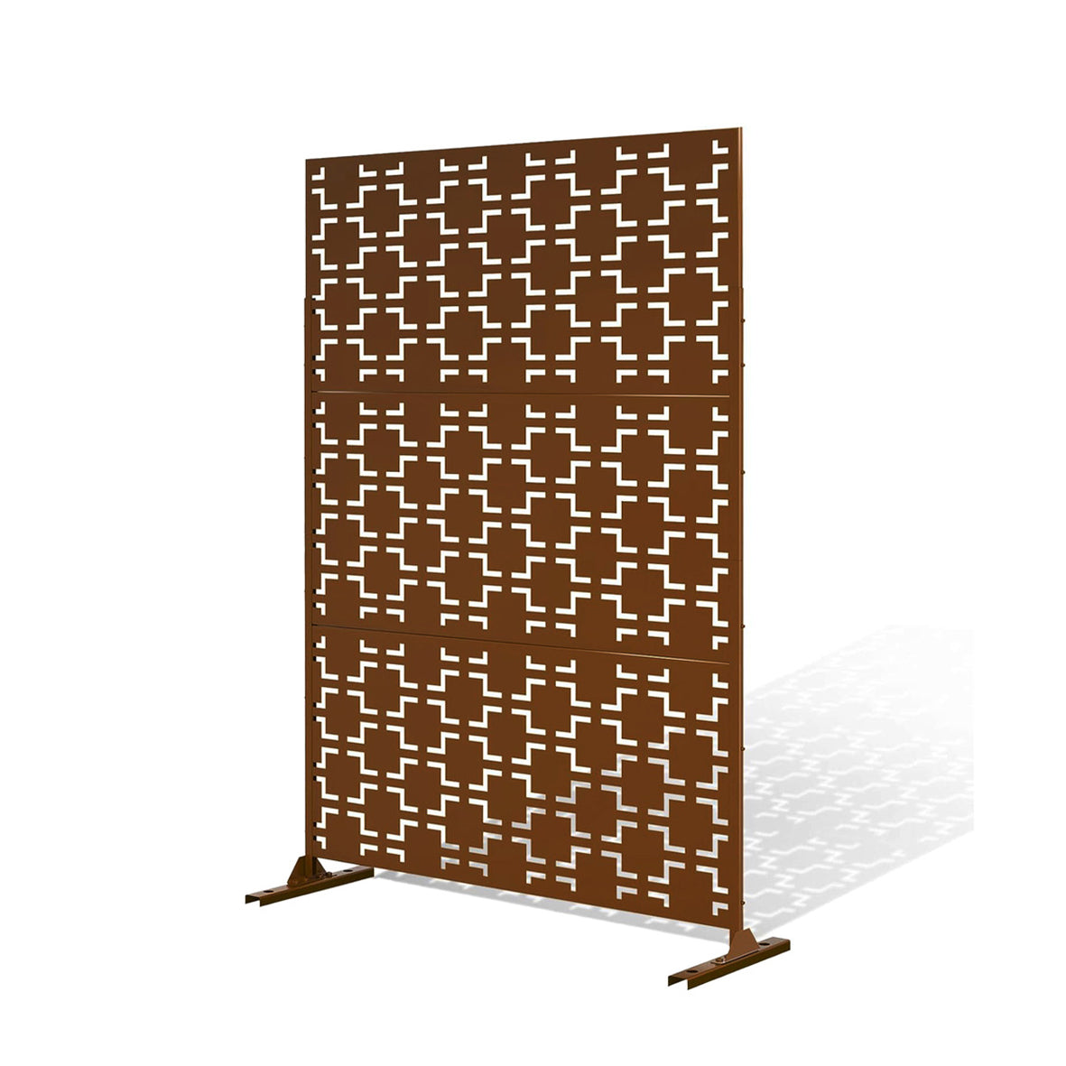 Nicoman Metal Indoor/Outdoor Privacy Screen with Stand - 120cm x 180cm