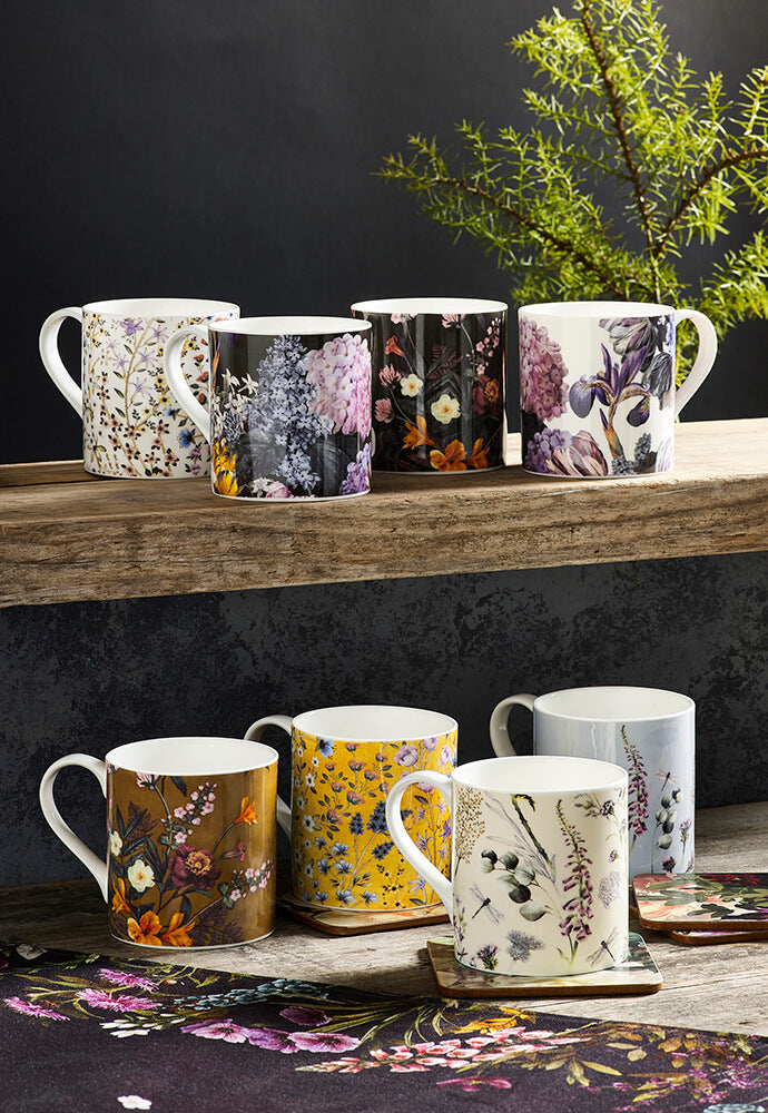 MM Living Julia Black Bone China Mug