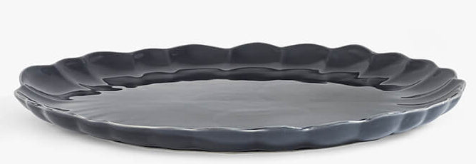 MM Living Grey Scallop Serve Platter