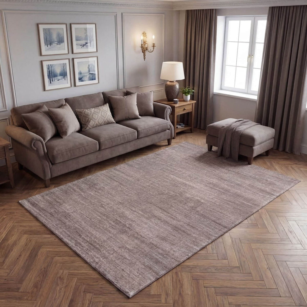 Montana Beige Rug 3800B by The Rugs