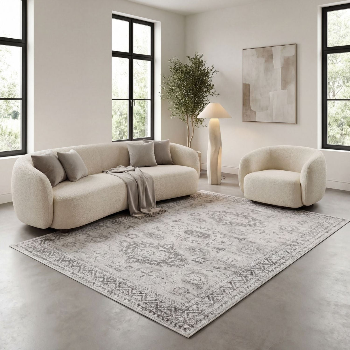 Montana Vintage Grey Rug | The Rugs