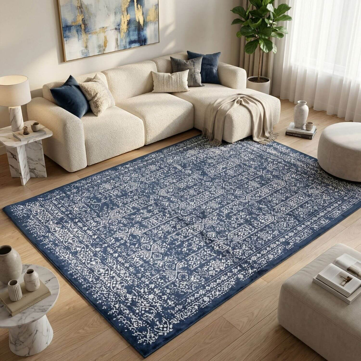 Montana Blue Rug 3716BL by The Rugs