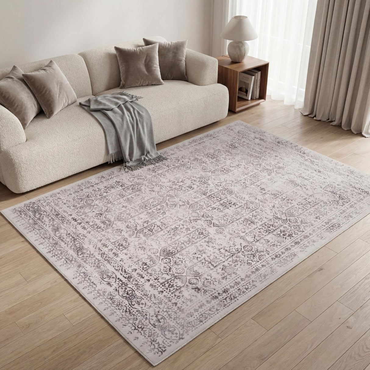 Vintage‑Style Indoor Montana Cream Floor Rug | The Rugs