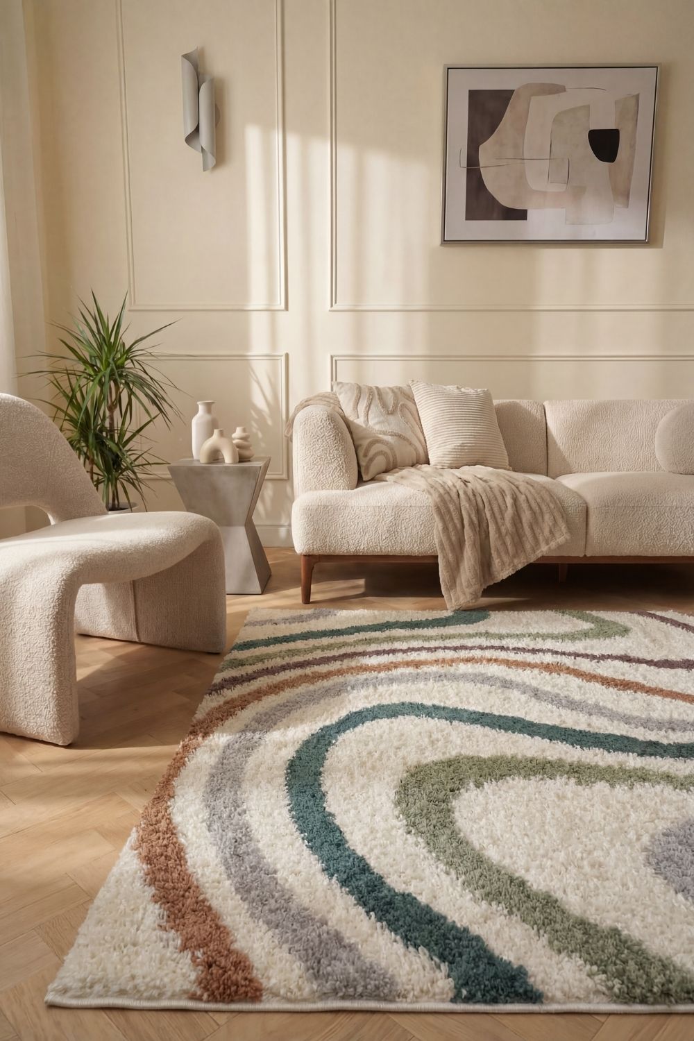The Rugs Moodi Shaggy Multicolour Mirage Rug