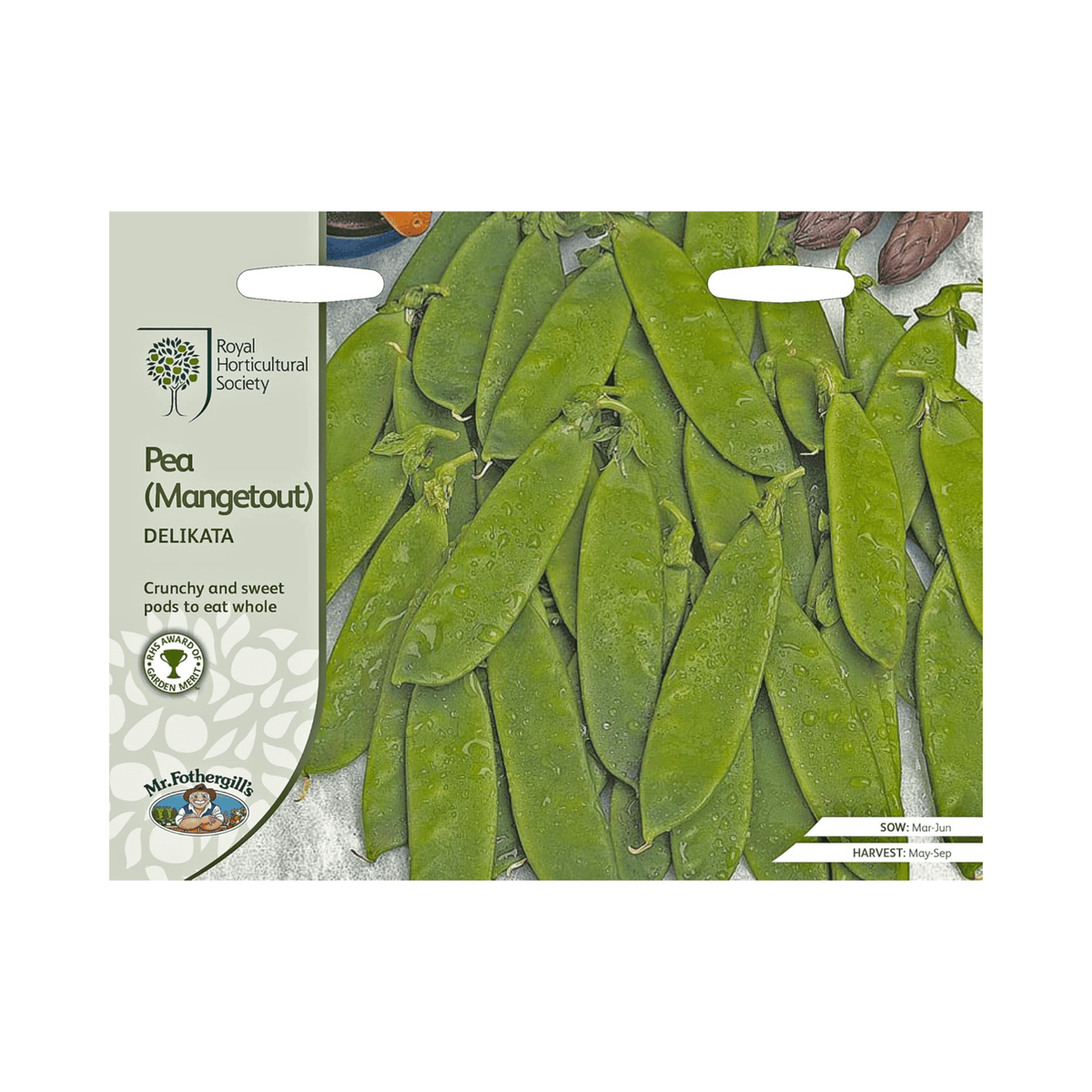 AllotMate Essentials RHS Pea Mangetout Delikata Seeds – AGM Variety
