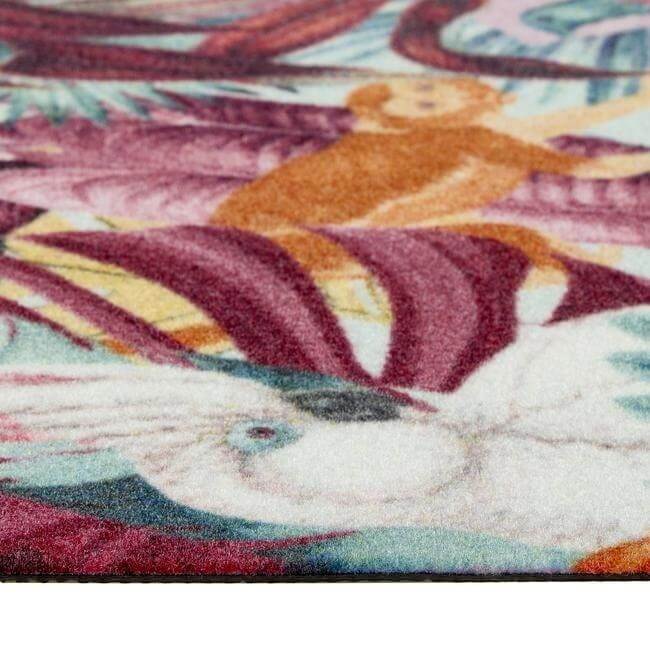 Machine-Washable Tropical Design Indoor Mat | The Rugs