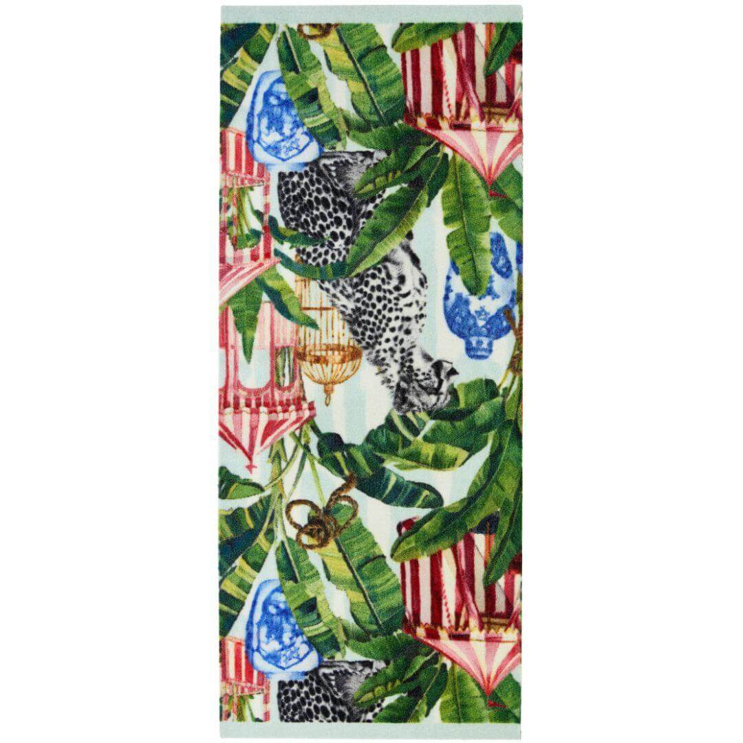 Machine-Washable Tropical Design Indoor Mat | The Rugs