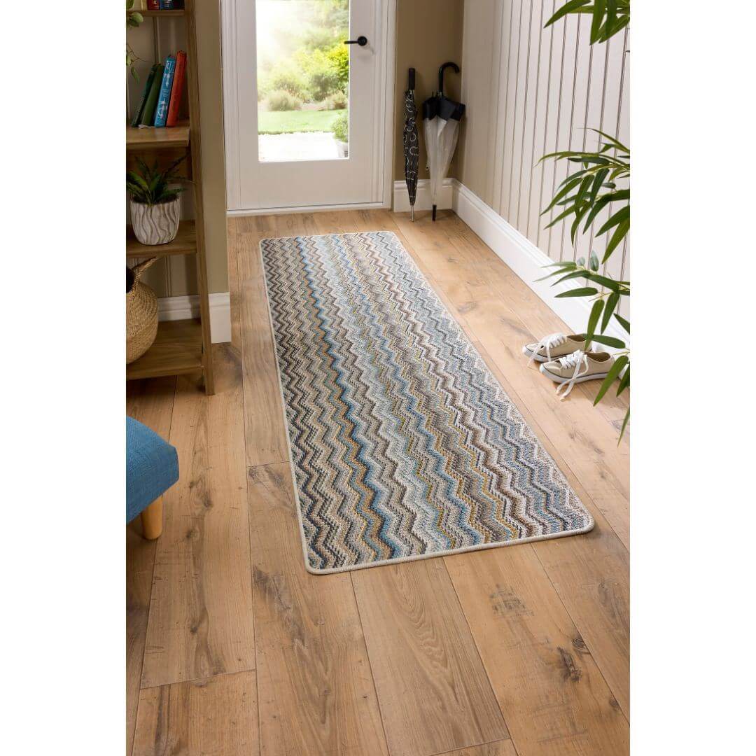 Candy Washable Indoor Mat Chevron Design | The Rugs