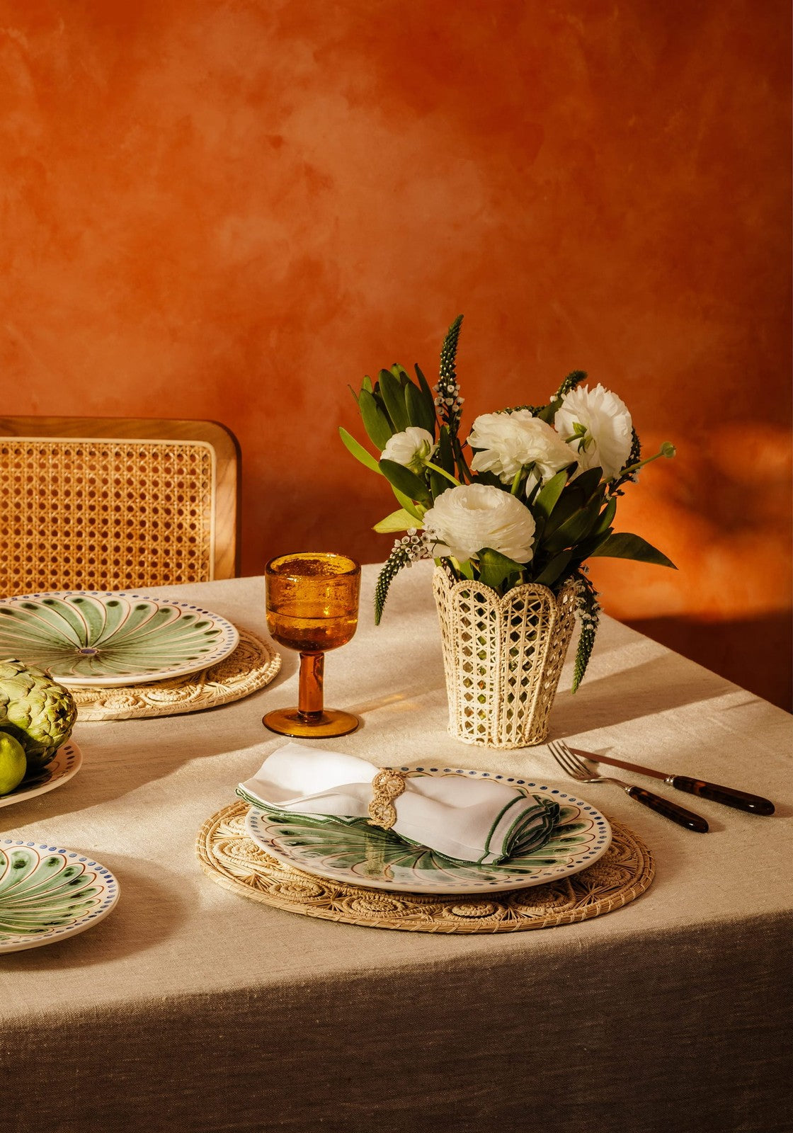 Casa by Josephine Jenno Atlantico Natural Iraca Woven Napkin Ring