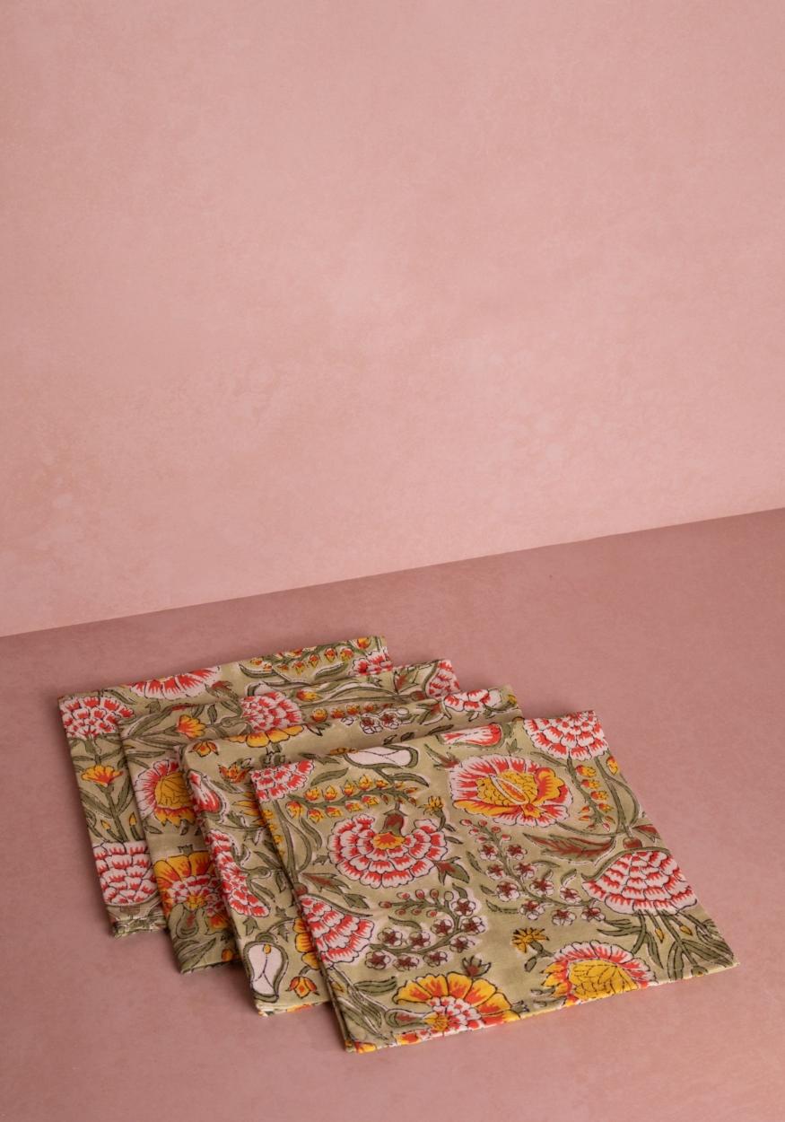 Casa by Josephine Jenno Juliette's Floral Table Napkin - Set of 4