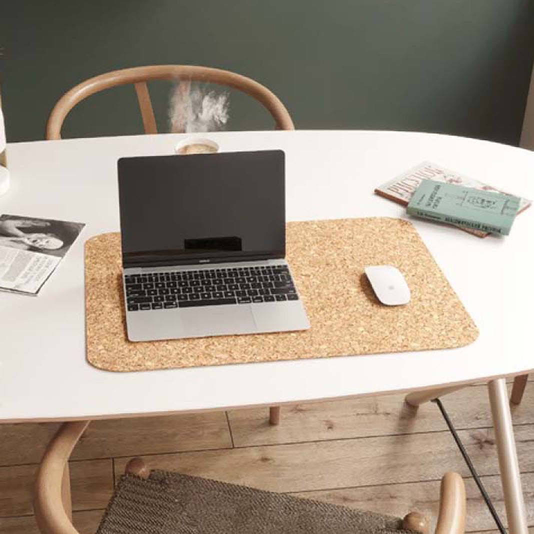 Portuguese Treasures Natural Cork Rubber Desk Pad