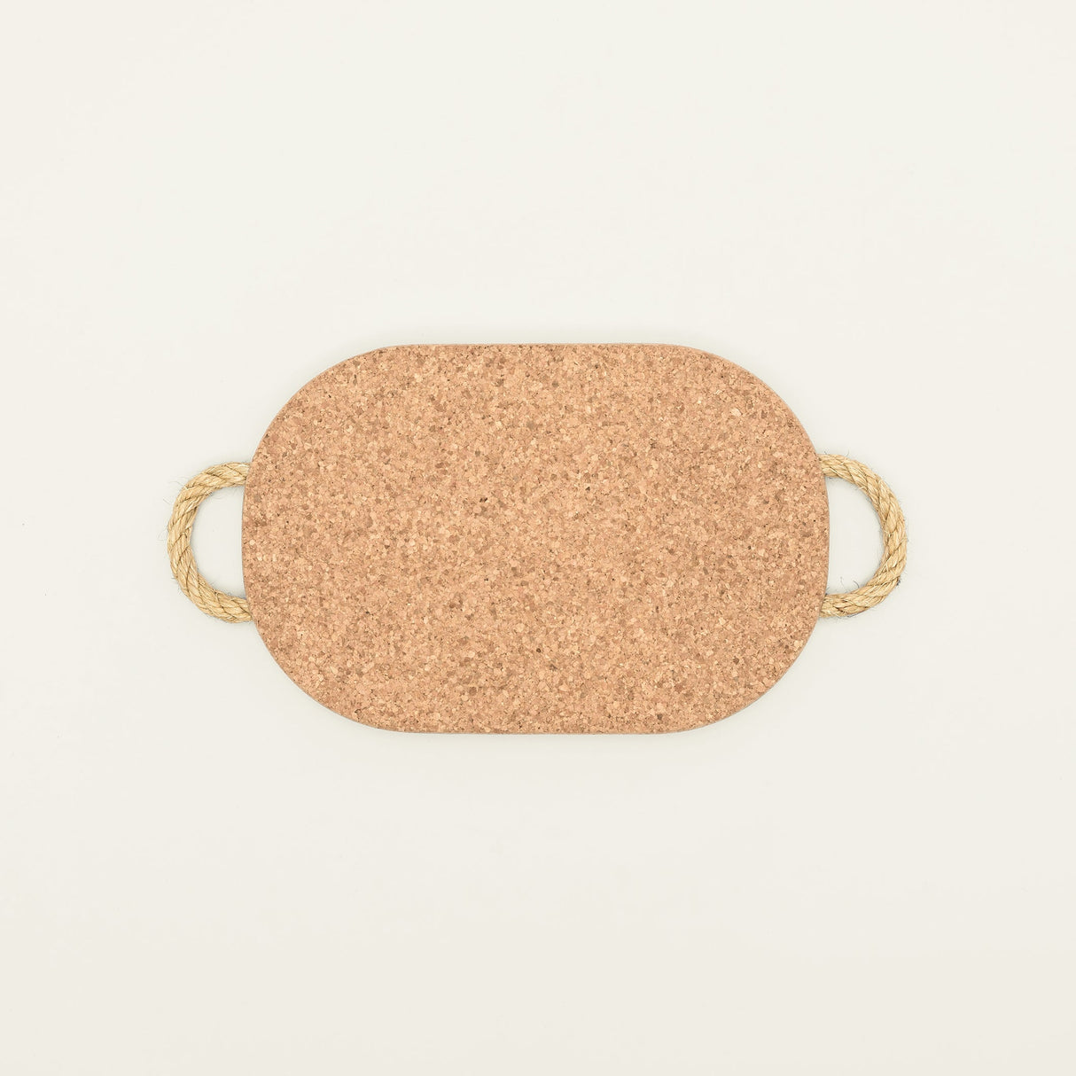 Portuguese Treasures Natural Cork Rectangular Trivet with Rope Handles