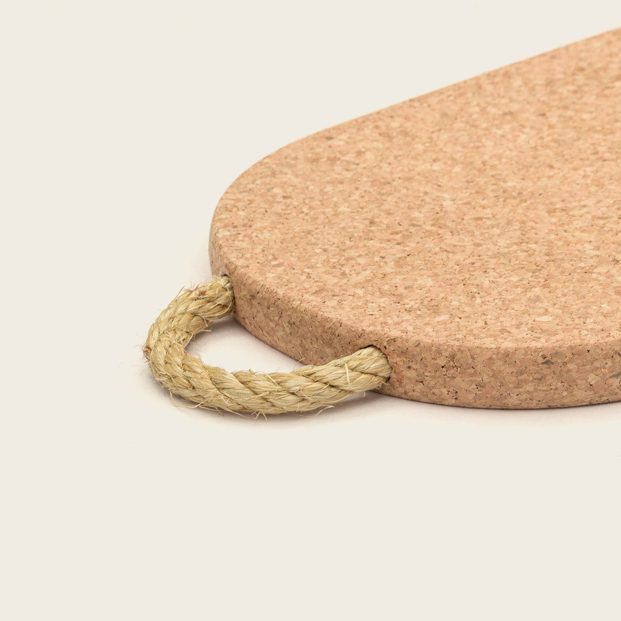Portuguese Treasures Natural Cork Rectangular Trivet with Rope Handles