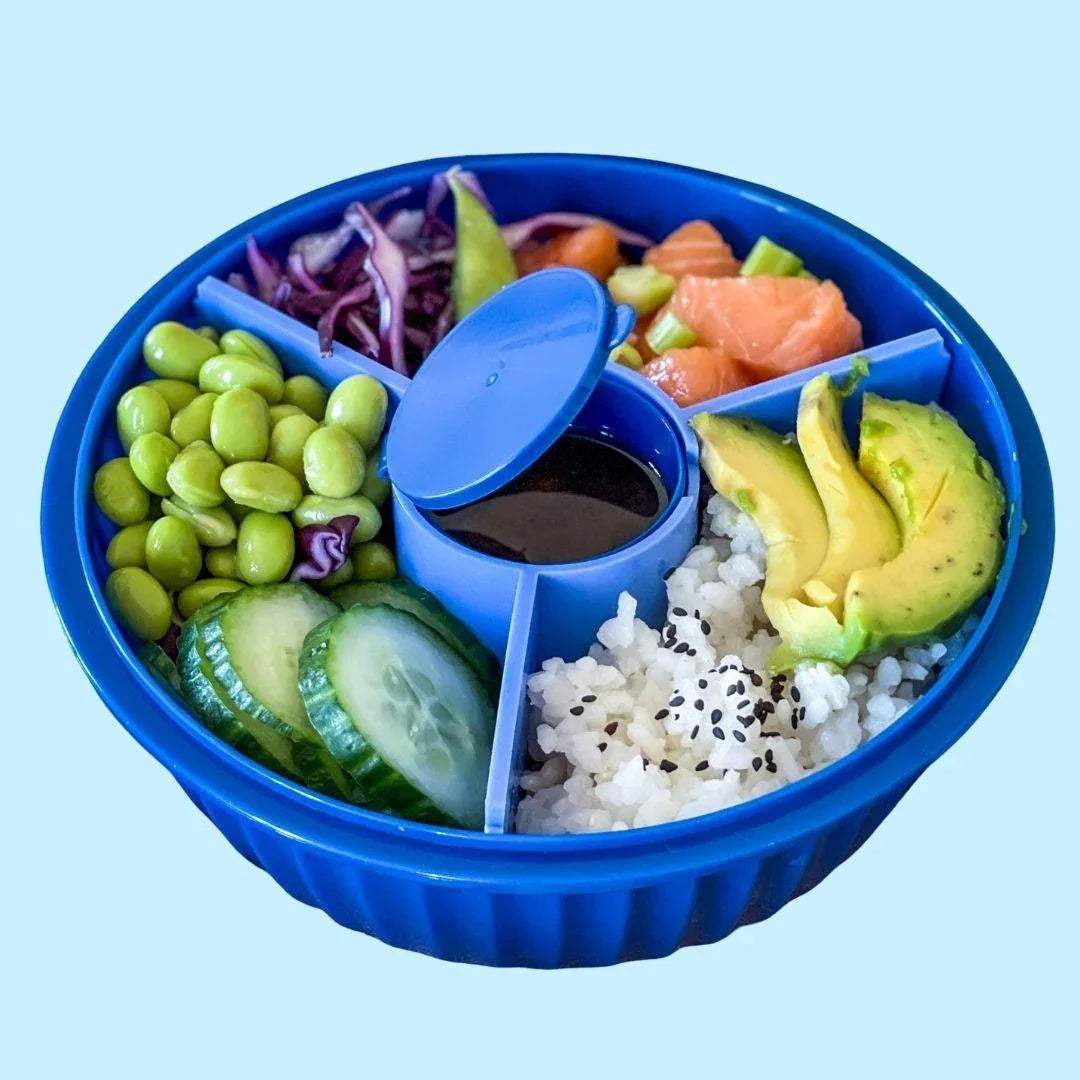 Yumbox Poke Bowl with 3 Compartment Divider - Various Colours