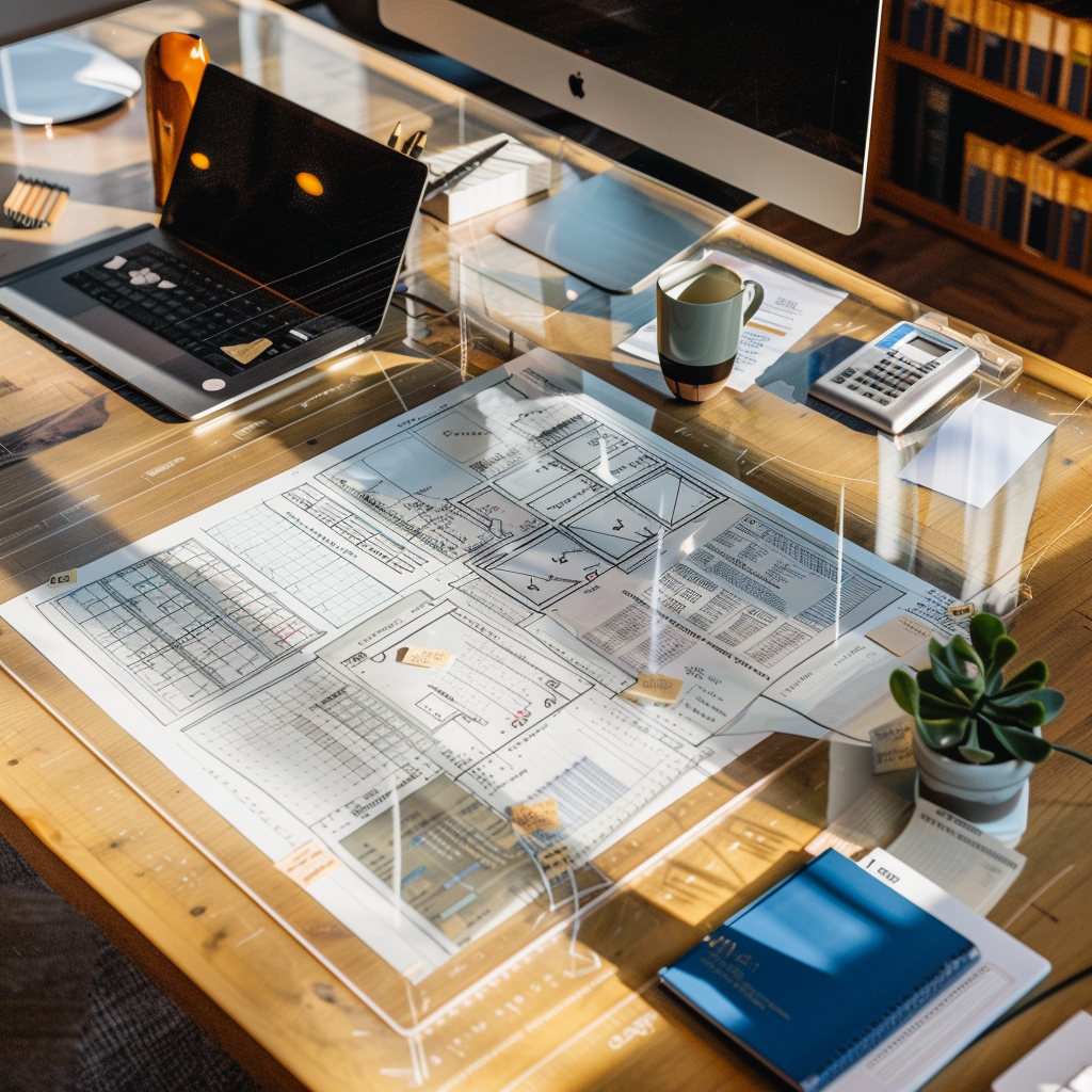 Clear PVC Desk Mat Protector Transparent Table Cover | Nicoman
