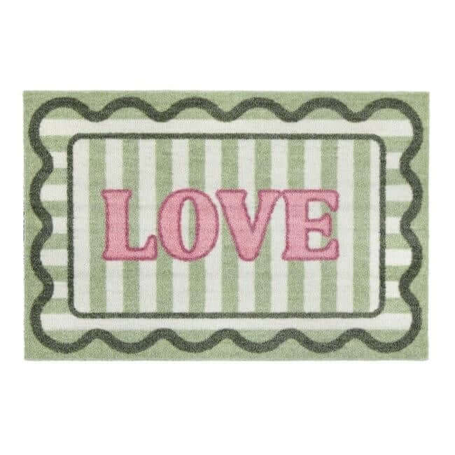 The Rugs Washable Mats Bordered Design