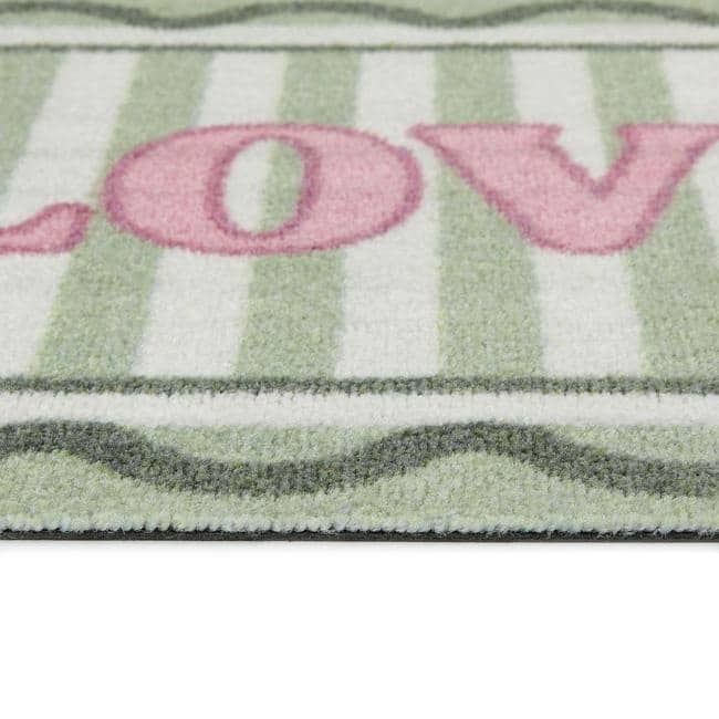 The Rugs Washable Mats Bordered Design